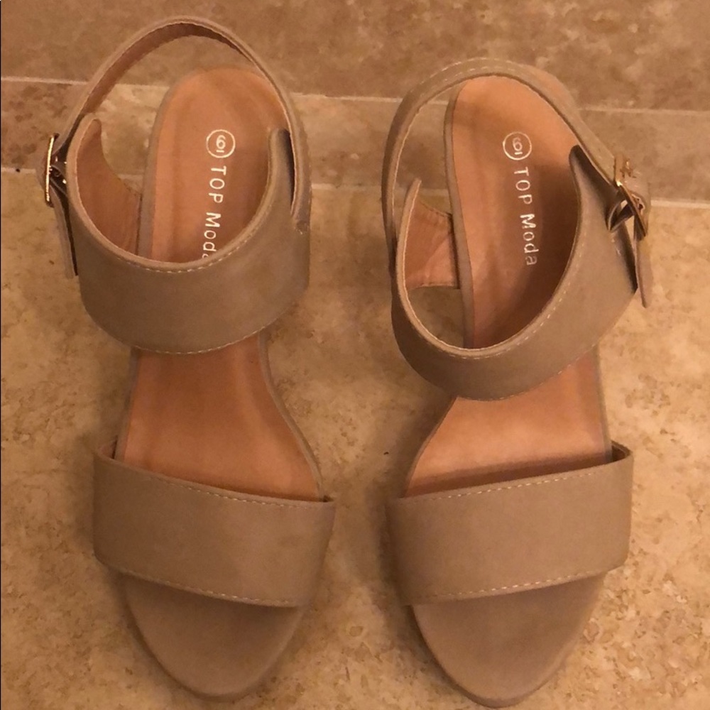 Taupe Suede Heels